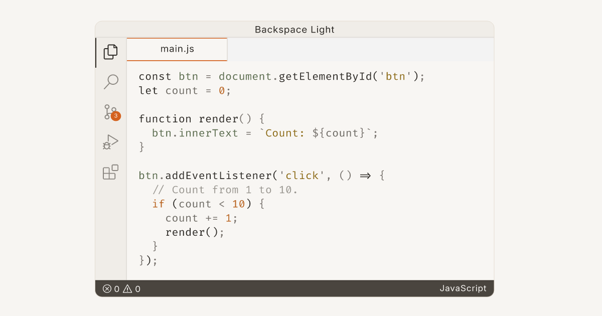 Backspace Theme by SamiurRahmanMukul | VS Code Themes