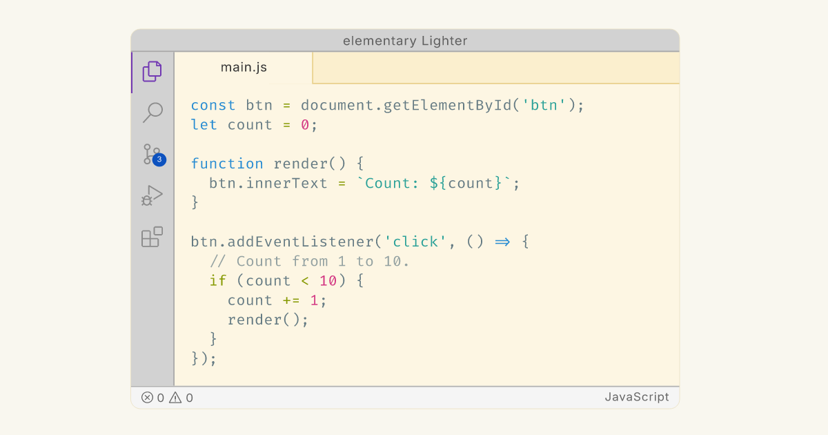 elementary Theme by Ducky | VS Code Themes